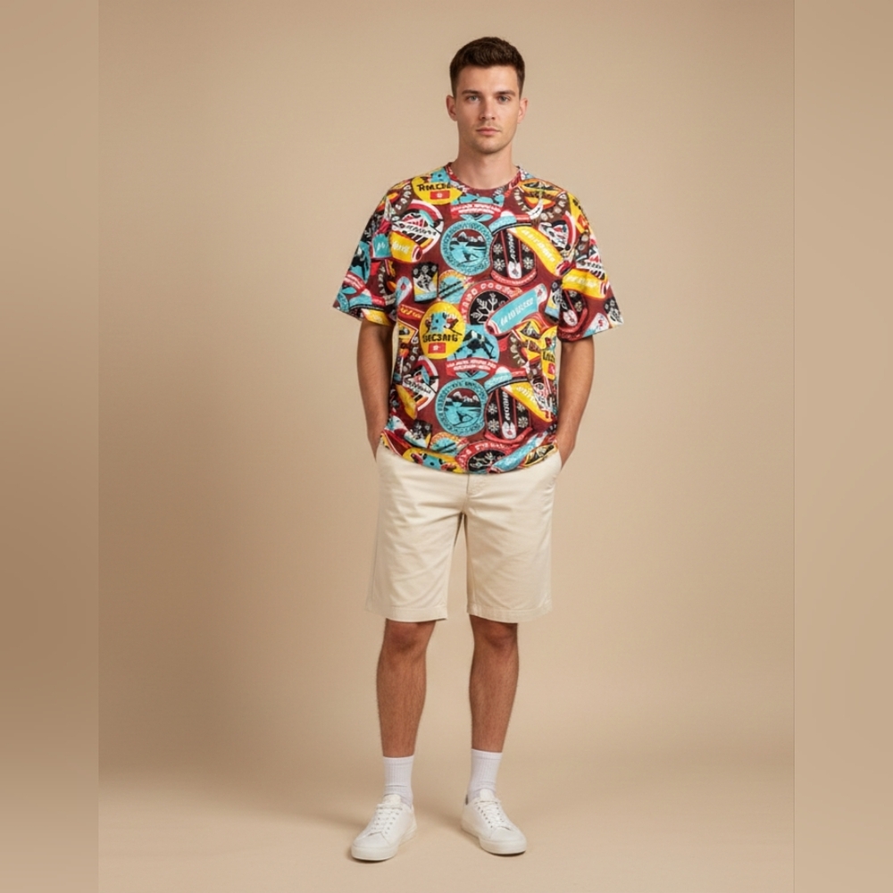 $48 Agtawh St Moritz Mens Summit Tee Shirt